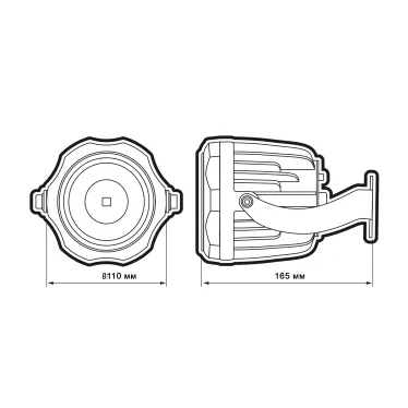 Светильник светодиодный ДБУ-20w 3000К IP65 2000Лм серый Jazzway