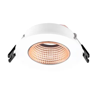 Светильник встраиваемый IP20 10 Вт GU5.3 LED бел./бронзовый пластик DENKIRS DK3061-WBR