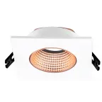 Светильник встраиваемый IP20 10 Вт GU5.3 LED бел./бронзовый пластик DENKIRS DK3071-WBR
