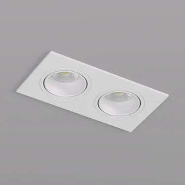 Светильник встраиваемый IP20 10 Вт GU5.3 LED бел./бел. пластик DENKIRS DK3072-WH