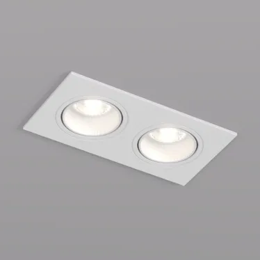 Светильник встраиваемый IP20 10 Вт GU5.3 LED бел./бел. пластик DENKIRS DK3072-WH