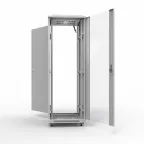 Шкаф напольный 19 Standart 42U 0.6х1м стекло-металл RAL 7035 из 3 частей,