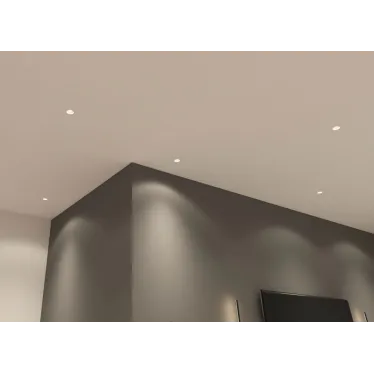 Светильник встраиваемый IP20 10 Вт GU5.3 LED бел. пластик DENKIRS DK3055-WH