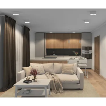 Светильник накладной IP20 10 Вт GU5.3 LED бел. пластик DENKIRS DK3035-WH