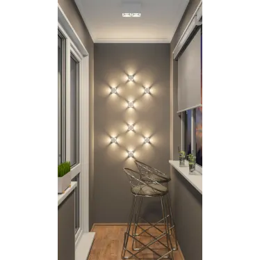 Светильник накладной IP20 10 Вт GU5.3 LED бел. пластик DENKIRS DK3035-WH