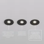 Светильник встраиваемый IP20 10 Вт GU5.3 LED черн. пластик DENKIRS DK3020-BK