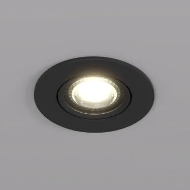 Светильник встраиваемый IP20 10 Вт GU5.3 LED черн. пластик DENKIRS DK3020-BK