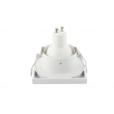 Светильник встраиваемый влагозащ. IP44 50 Вт GU10 бел. алюм. DENKIRS DK3014-WH