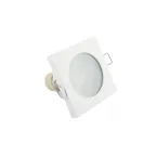 Светильник встраиваемый влагозащ. IP44 50 Вт GU10 бел. алюм. DENKIRS DK3014-WH