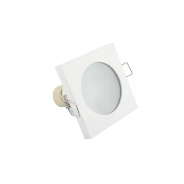 Светильник встраиваемый влагозащ. IP44 50 Вт GU10 бел. алюм. DENKIRS DK3014-WH
