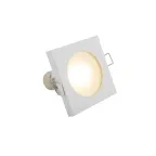 Светильник встраиваемый влагозащ. IP44 50 Вт GU10 бел. алюм. DENKIRS DK3014-WH