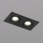 Светильник встраиваемый IP20 10 Вт GU5.3 LED черн. пластик DENKIRS DK3022-BK