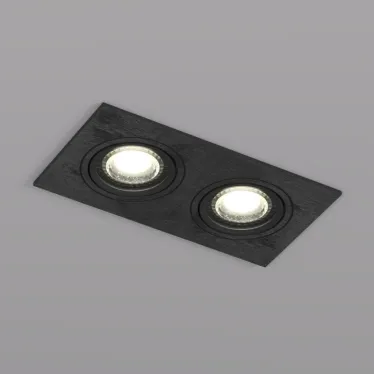 Светильник встраиваемый IP20 10 Вт GU5.3 LED черн. пластик DENKIRS DK3022-BK