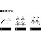 Светильник встраиваемый IP20 10 Вт GU5.3 LED черн. пластик DENKIRS DK3022-BK