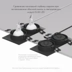 Светильник встраиваемый IP20 10 Вт GU5.3 LED черн. пластик DENKIRS DK3022-BK