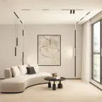 Светильник поворотный матовый SMART 18 Вт DIM 3000 К-6000 К черн. DENKIRS DK8018-BK