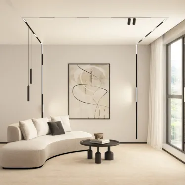 Светильник поворотный матовый SMART 18 Вт DIM 3000 К-6000 К черн. DENKIRS DK8018-BK