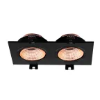 Светильник встраиваемый IP20 10 Вт GU5.3 LED черн./бронзовый пластик DENKIRS DK3072-BBR