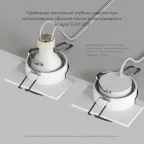 Светильник встраиваемый IP20 50 Вт GU10 черн. алюм. DENKIRS DK2402-BK