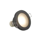 Светильник встраиваемый влагозащ. IP44 50 Вт GU10 черн. алюм. DENKIRS DK3012-BK