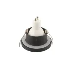 Светильник встраиваемый влагозащ. IP44 50 Вт GU10 черн. алюм. DENKIRS DK3012-BK
