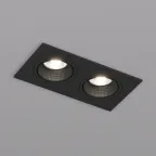 Светильник встраиваемый IP20 10 Вт GU5.3 LED черн./черн. пластик DENKIRS DK3072-BK
