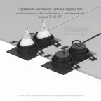 Светильник встраиваемый IP20 10 Вт GU5.3 LED черн./черн. пластик DENKIRS DK3072-BK