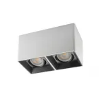 Светильник накладной IP20 10 Вт GU5.3 LED бел./черн. пластик DENKIRS DK3035-WB