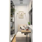 Светильник накладной IP20 10 Вт GU5.3 LED бел./черн. пластик DENKIRS DK3035-WB