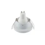 Светильник встраиваемый влагозащ. IP44 50 Вт GU10 бел. алюм. DENKIRS DK3012-WH