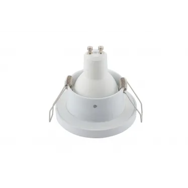 Светильник встраиваемый влагозащ. IP44 50 Вт GU10 бел. алюм. DENKIRS DK3012-WH