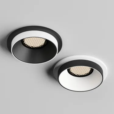 Светильник встраиваемый IP20 50 Вт GU10 черн. алюм. DENKIRS DK2401-BK