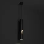Светильник подвесной с декоративным вырезом IP20 до 15 Вт LED GU10 черн. алюм. DENKIRS DK4045-BK