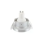 Светильник встраиваемый влагозащ. IP44 50 Вт GU10 серый алюм. DENKIRS DK3012-AL