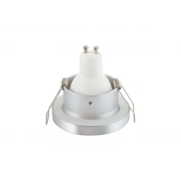 Светильник встраиваемый влагозащ. IP44 50 Вт GU10 серый алюм. DENKIRS DK3012-AL
