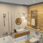 Светильник встраиваемый влагозащ. IP44 15 Вт GU10 бел. алюм. DENKIRS DK2403-WH