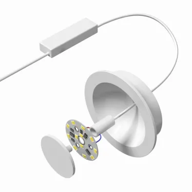 Светильник встраиваемый IP20 7 Вт LED 3000 К бел. алюм. DENKIRS DK2700-WH