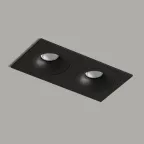 Светильник встраиваемый IP20 50 Вт GU10 черн. алюм. DENKIRS DK2122-BK