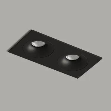 Светильник встраиваемый IP20 50 Вт GU10 черн. алюм. DENKIRS DK2122-BK