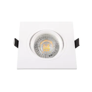 Светильник встраиваемый IP20 10 Вт GU5.3 LED бел. пластик DENKIRS DK3021-WH