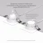 Светильник встраиваемый IP20 10 Вт GU5.3 LED бел./бел. пластик DENKIRS DK3071-WH