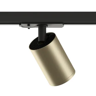 Светильник трековый IP20 15 Вт GU5.3 матов. зол. с черн. алюм. DENKIRS DK6201-BG