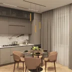 Светильник подвесной SMART HANG 9 Вт DIM 2700 К-6000 К матов. зол. с черн. DENKIRS DK8008-BG