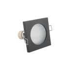 Светильник встраиваемый влагозащ. IP44 50 Вт GU10 черн. алюм. DENKIRS DK3015-BK