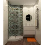 Светильник встраиваемый влагозащ. IP44 50 Вт GU10 черн. алюм. DENKIRS DK3015-BK