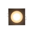 Светильник встраиваемый влагозащ. IP44 50 Вт GU10 черн. алюм. DENKIRS DK3015-BK