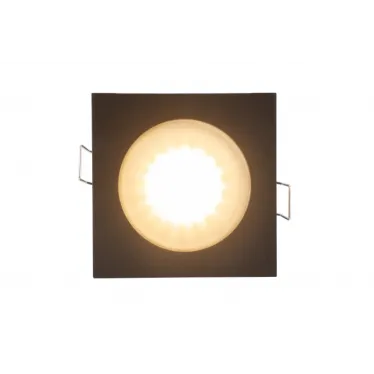 Светильник встраиваемый влагозащ. IP44 50 Вт GU10 черн. алюм. DENKIRS DK3015-BK