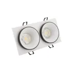 Светильник встраиваемый IP20 50 Вт GU10 черн. алюм. DENKIRS DK2422-BK