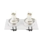 Светильник встраиваемый IP20 50 Вт GU10 черн. алюм. DENKIRS DK2422-BK