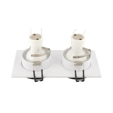 Светильник встраиваемый IP20 50 Вт GU10 черн. алюм. DENKIRS DK2422-BK